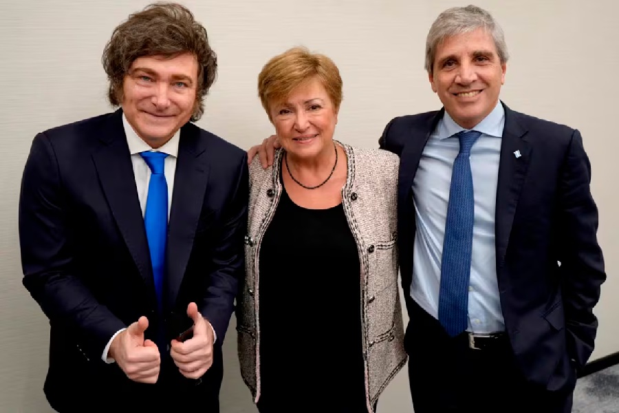 Milei, giorgeva , Caputo